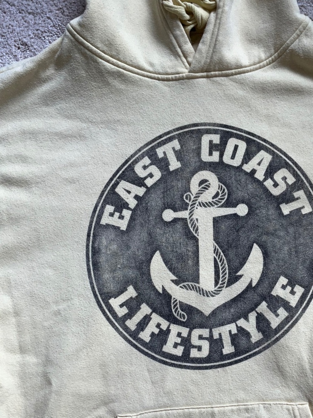East Coast Lifestyle Hoodie - Buttercream yellow XL